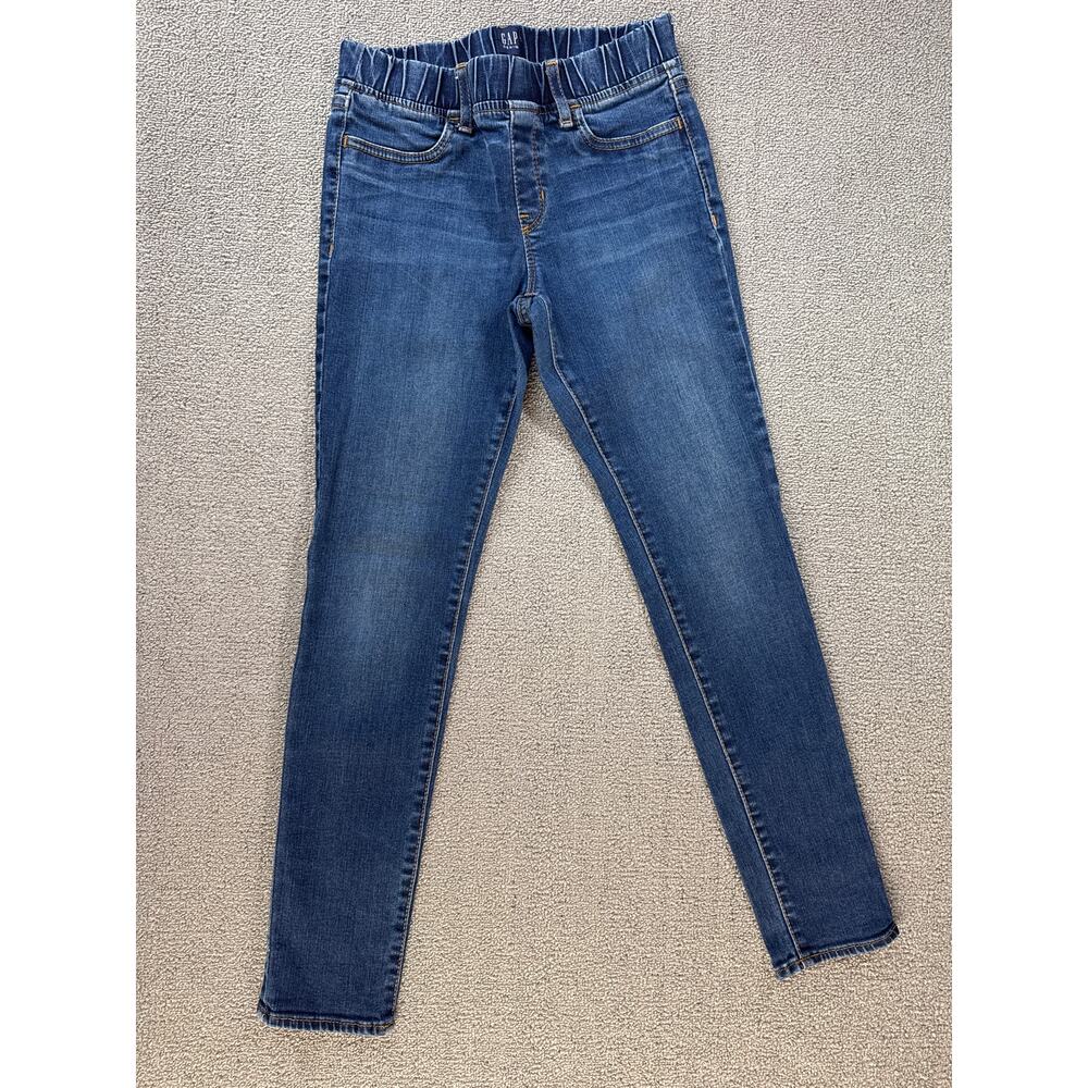 GAP Denim Jeans Girls 12 Regular Stretch Jegging Pull‎ On Style Blue